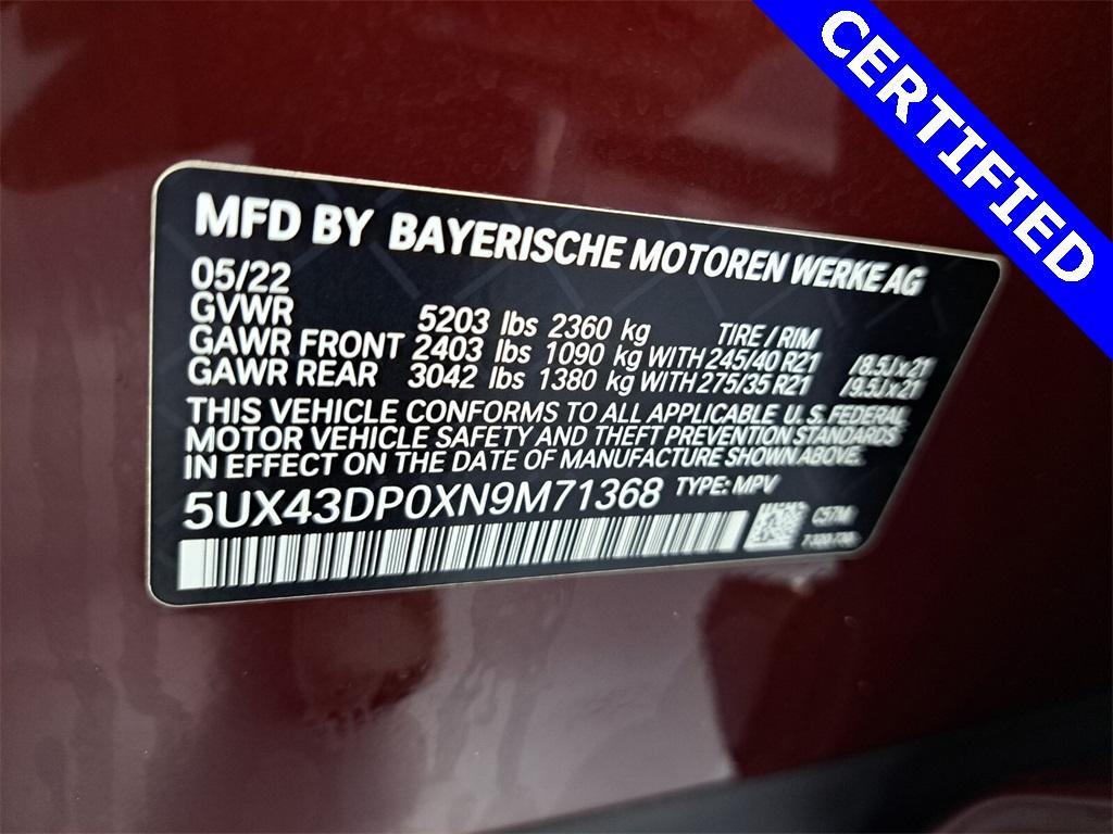 used 2022 BMW X3 car, priced at $35,995
