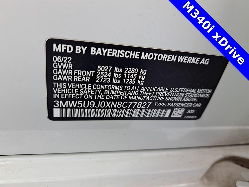 used 2022 BMW M340 car, priced at $44,995