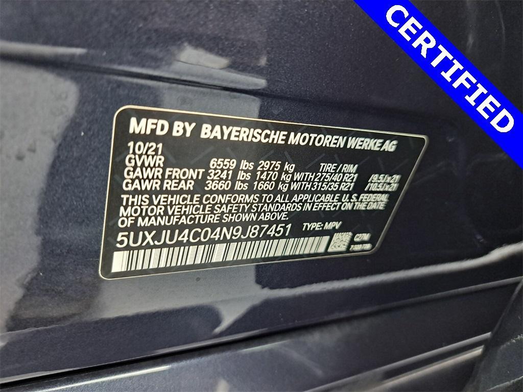 used 2022 BMW X5 car, priced at $63,995