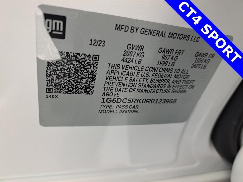 used 2024 Cadillac CT4 car, priced at $46,995