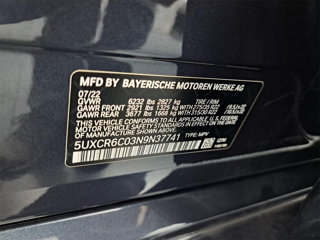 used 2022 BMW X5 car, priced at $57,995