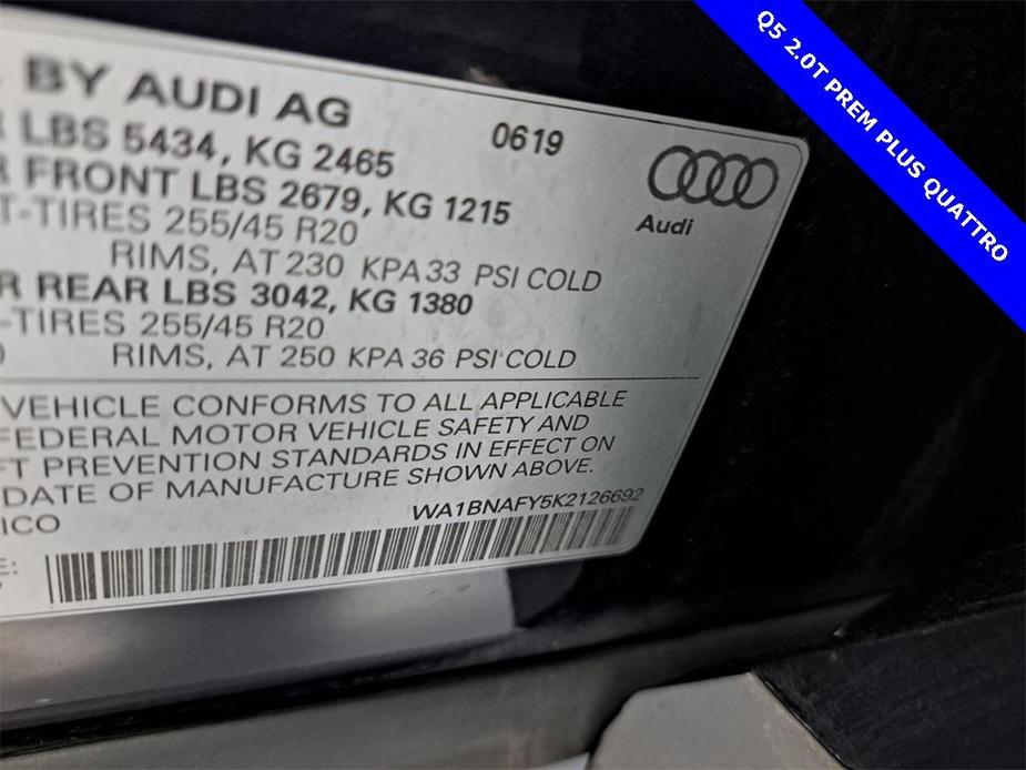 used 2019 Audi Q5 car, priced at $23,295