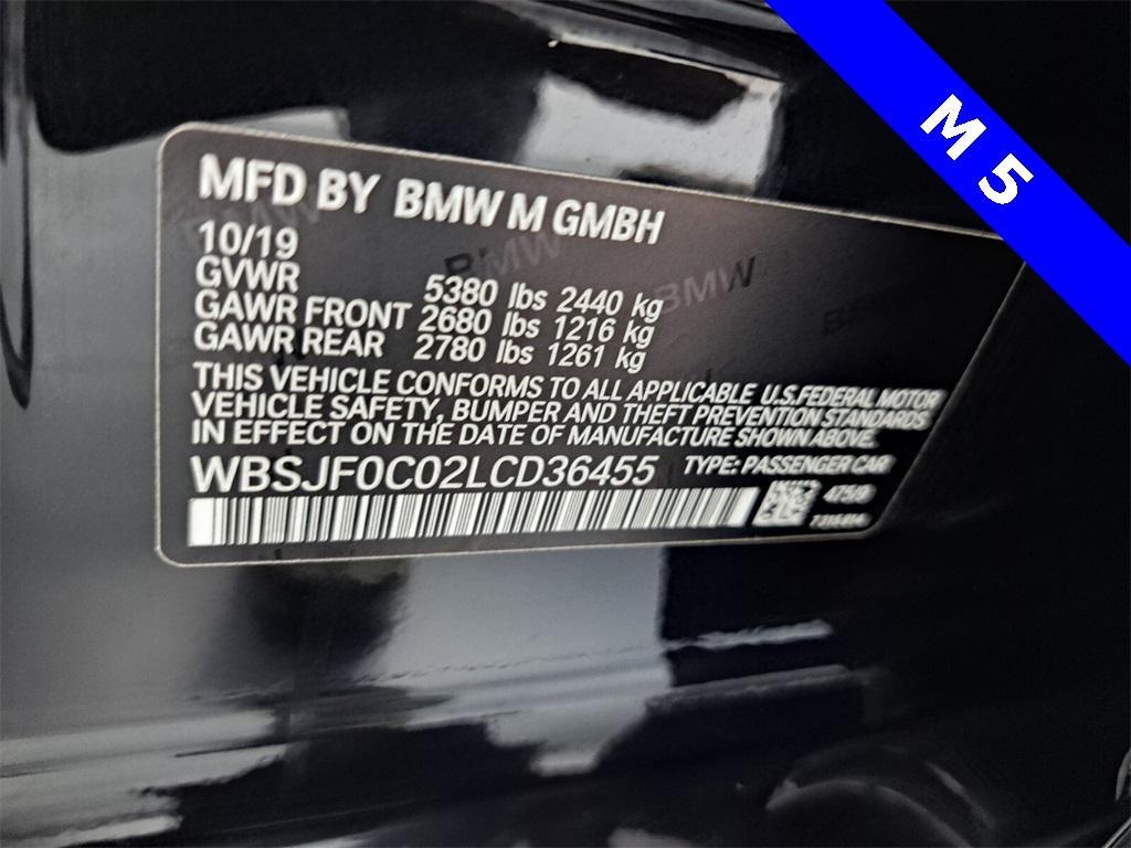 used 2020 BMW M5 car, priced at $63,995