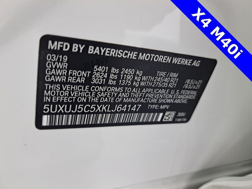 used 2019 BMW X4 car, priced at $39,995