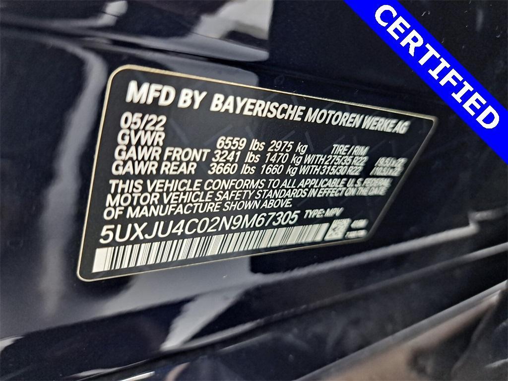 used 2022 BMW X5 car, priced at $61,995