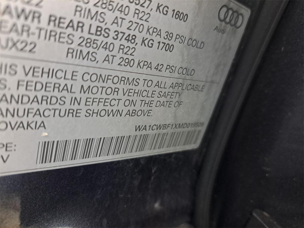 used 2021 Audi SQ8 car, priced at $63,000