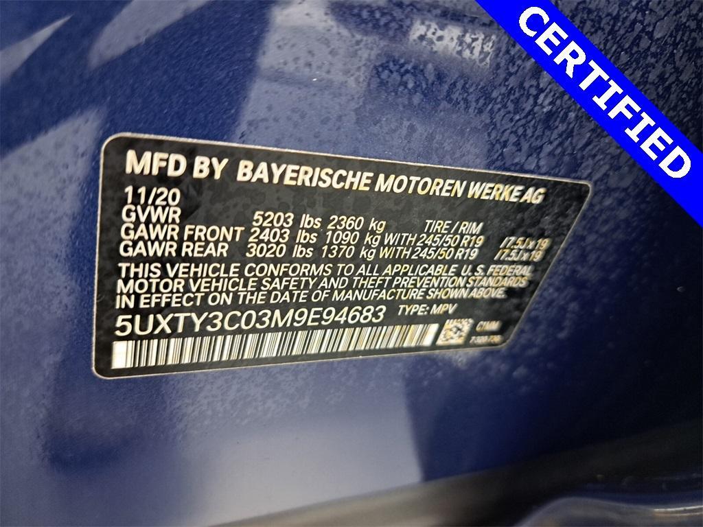 used 2021 BMW X3 car, priced at $26,995