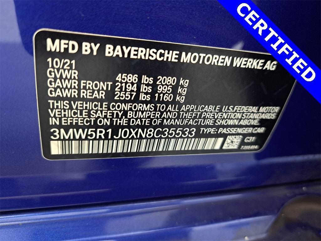 used 2022 BMW 330 car, priced at $30,995