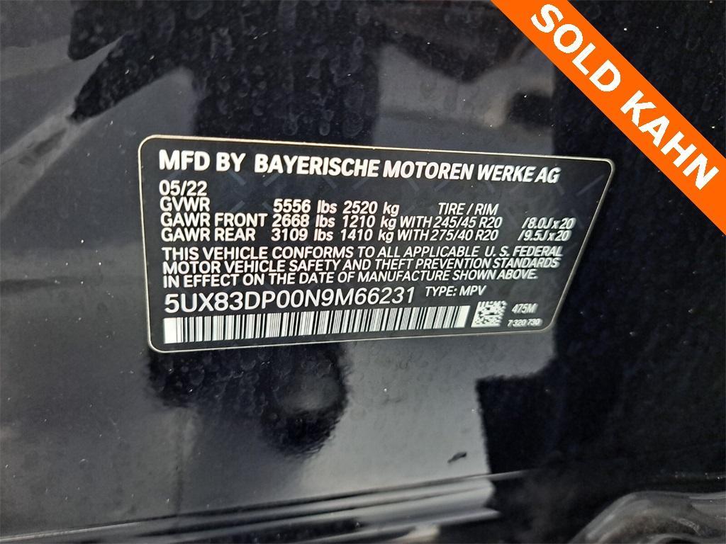 used 2022 BMW X3 car, priced at $46,995