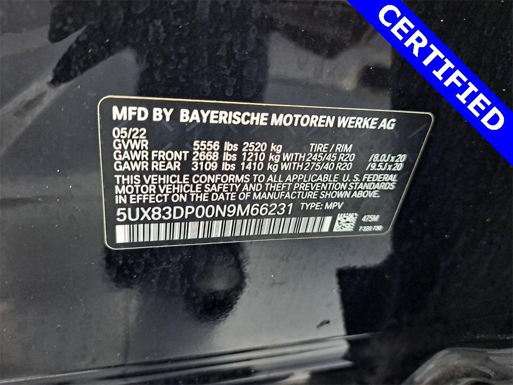 used 2022 BMW X3 car, priced at $48,495