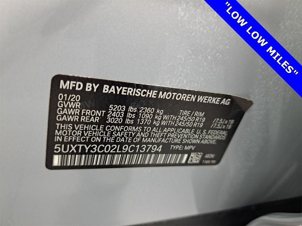 used 2020 BMW X3 car, priced at $29,995