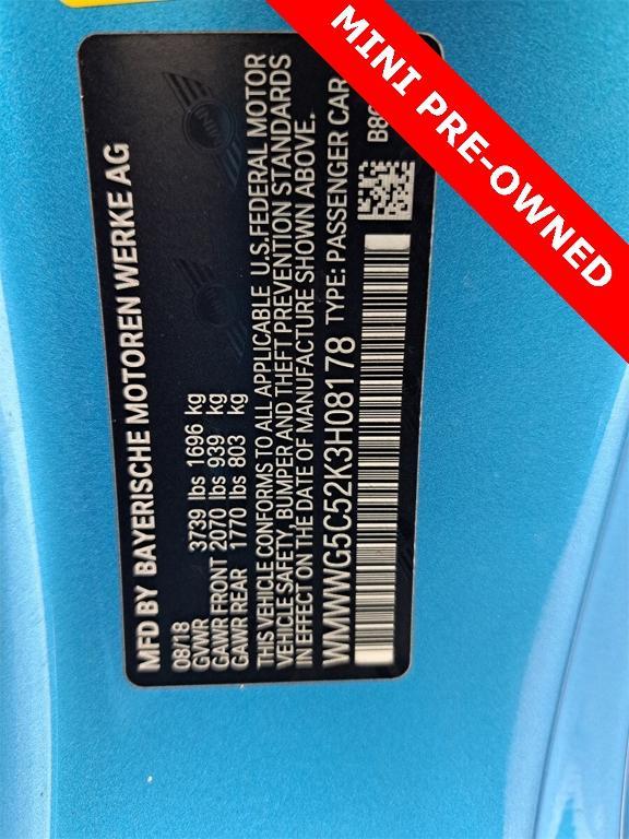 used 2019 MINI Convertible car, priced at $19,995
