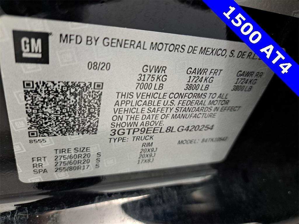 used 2020 GMC Sierra 1500 car, priced at $42,995