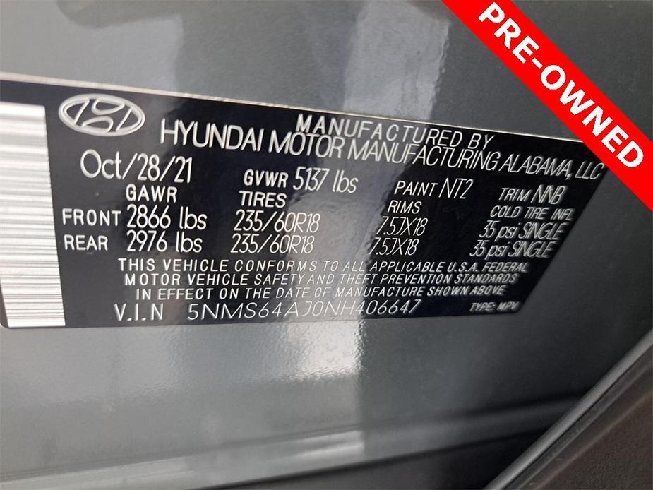 used 2022 Hyundai Santa Fe car, priced at $23,195