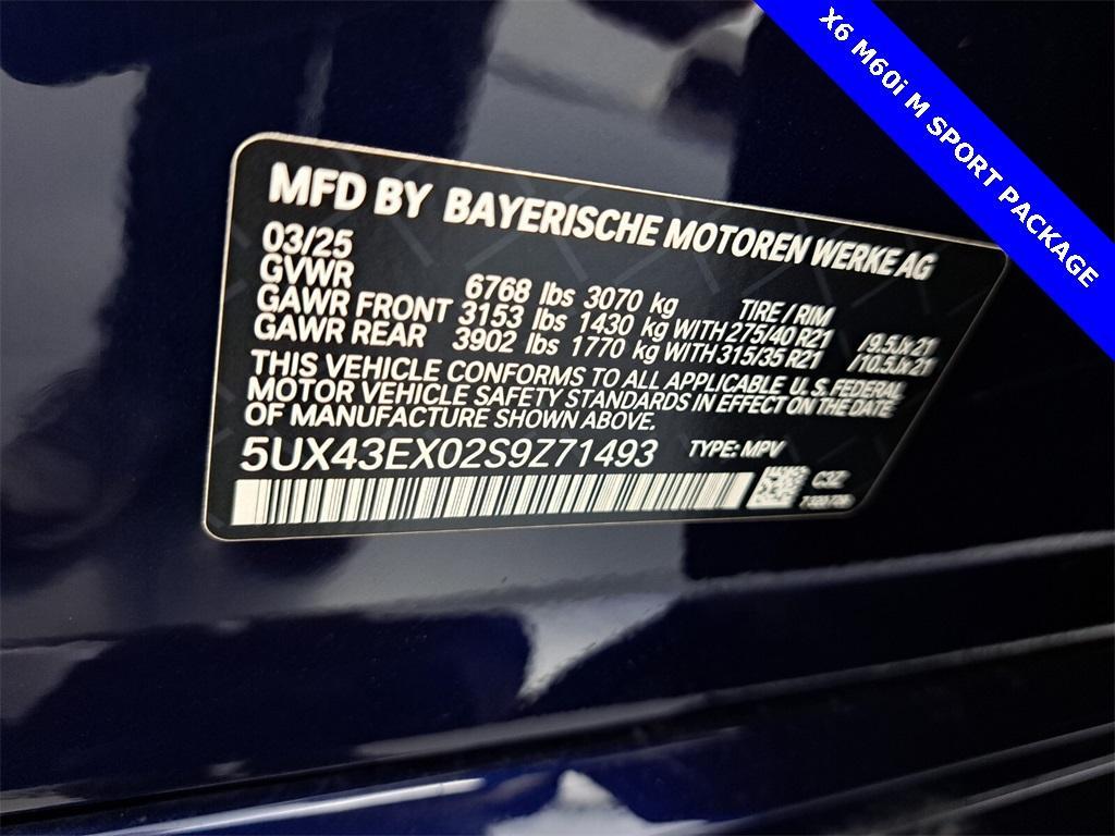 used 2025 BMW X6 car, priced at $96,995