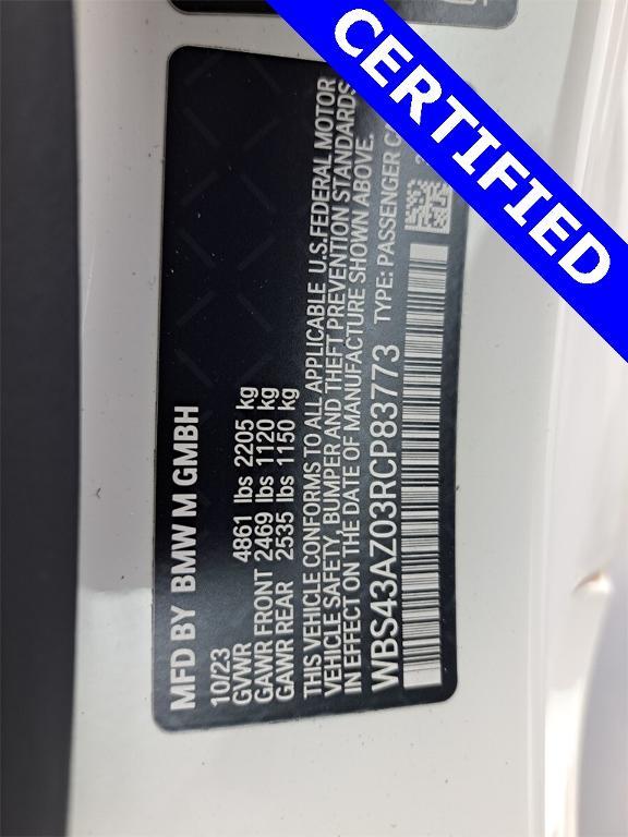 used 2024 BMW M4 car, priced at $87,995