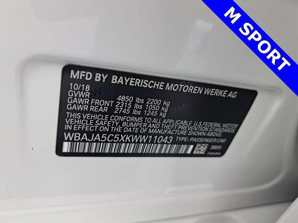 used 2019 BMW 530 car, priced at $29,995