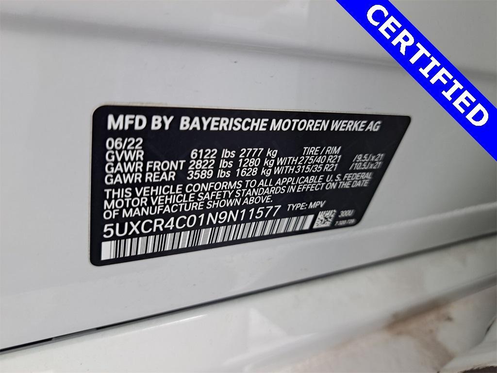 used 2022 BMW X5 car, priced at $49,995