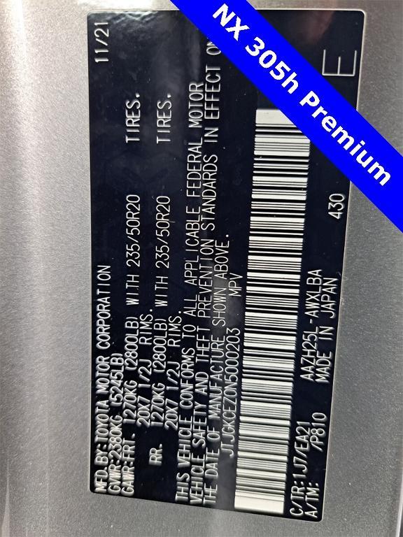 used 2022 Lexus NX 350h car, priced at $38,995