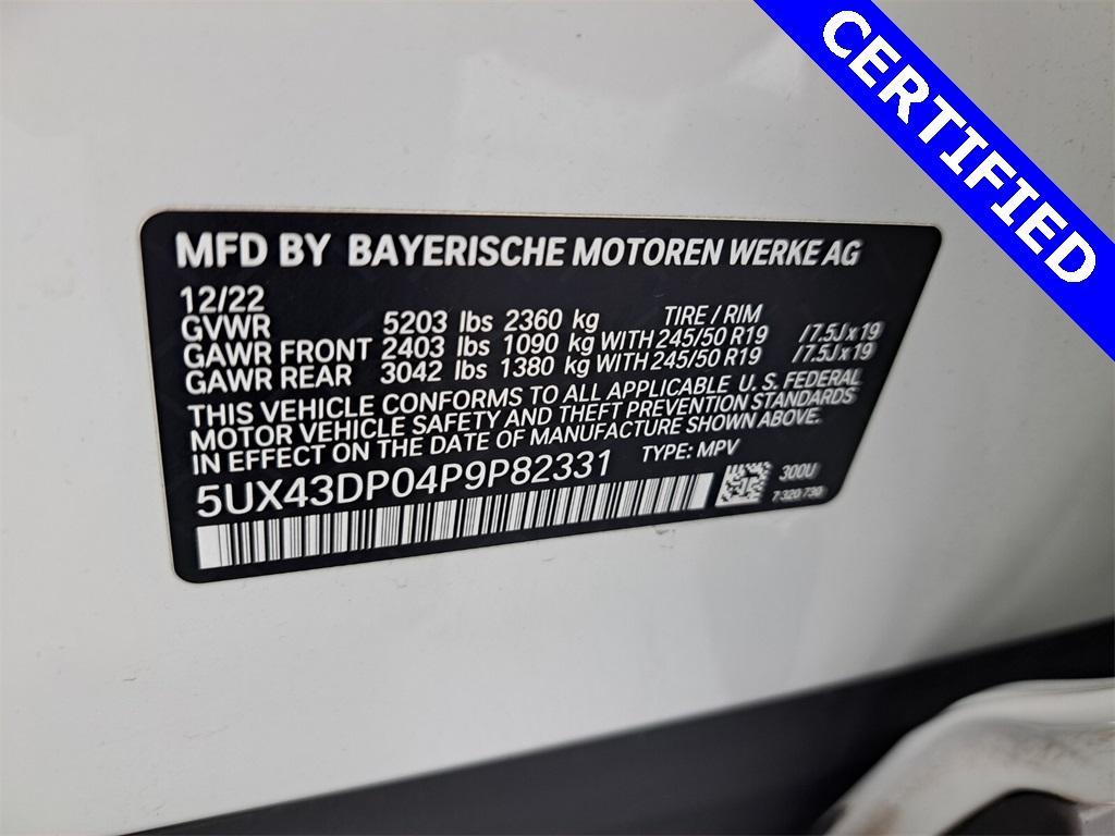 used 2023 BMW X3 car, priced at $35,495