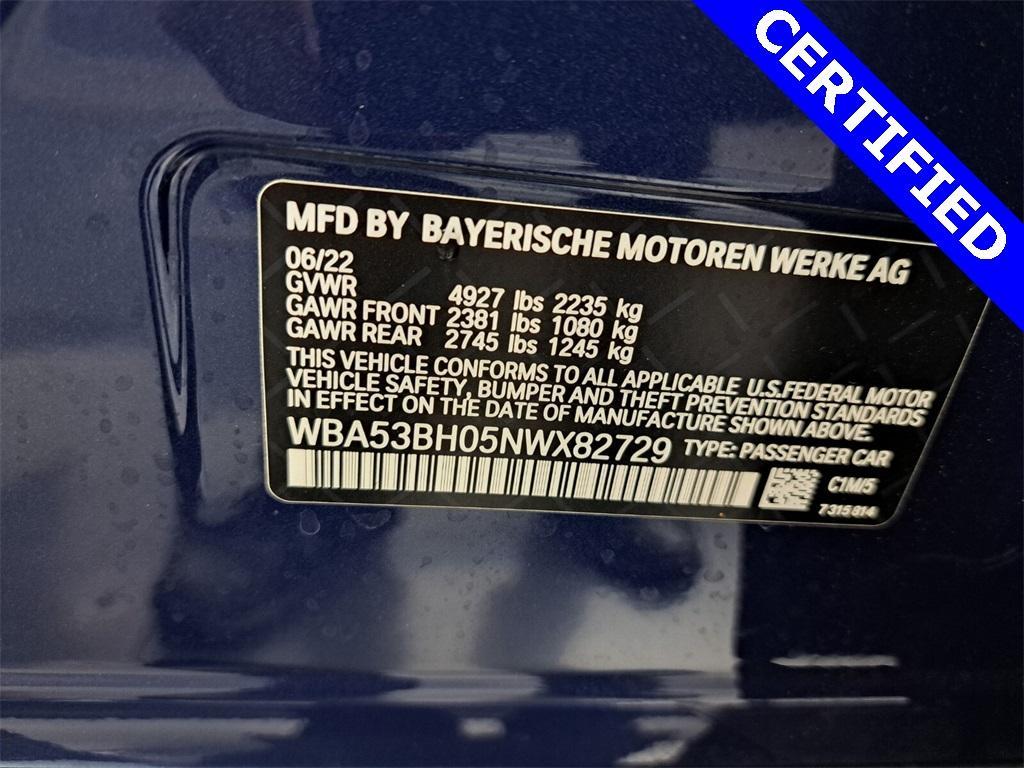used 2022 BMW 530 car, priced at $37,495