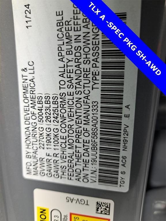 used 2025 Acura TLX car, priced at $47,995