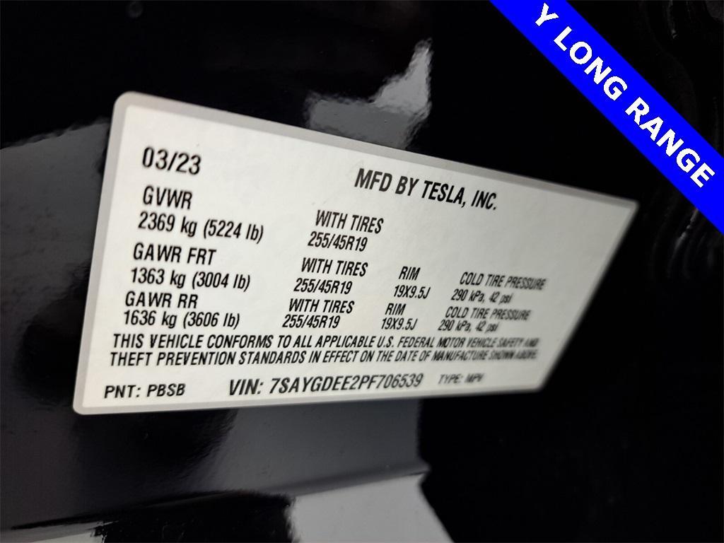 used 2023 Tesla Model Y car, priced at $31,995