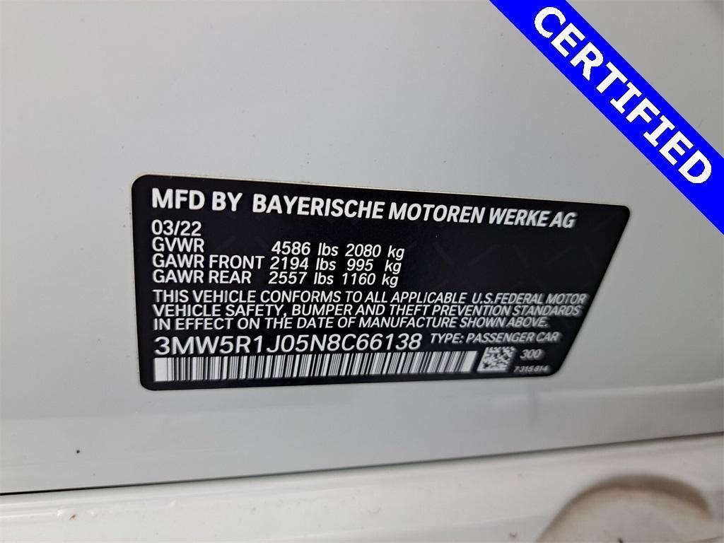 used 2022 BMW 330 car, priced at $35,995