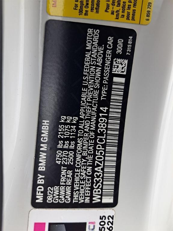 used 2023 BMW M4 car, priced at $75,495