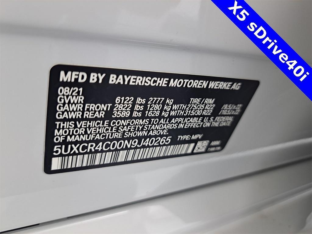 used 2022 BMW X5 car, priced at $46,995