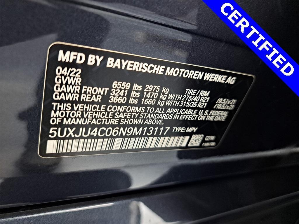 used 2022 BMW X5 car, priced at $56,495
