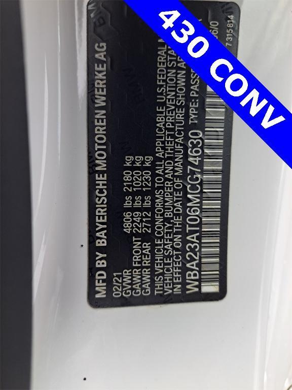 used 2021 BMW 430 car, priced at $36,365