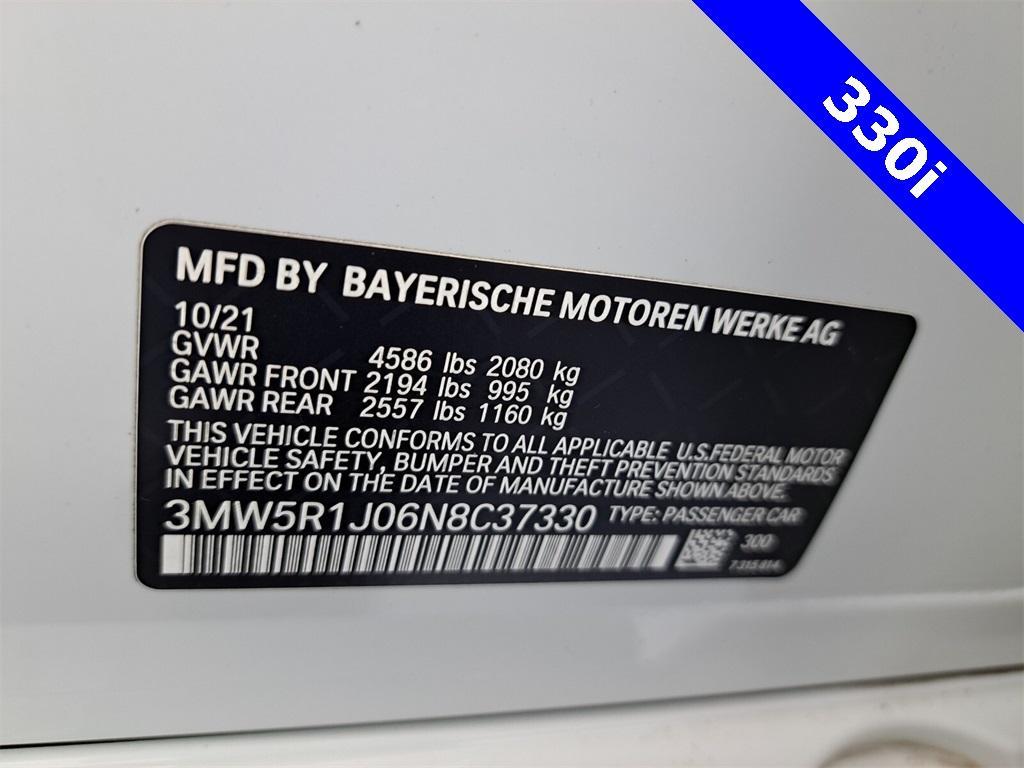 used 2022 BMW 330 car, priced at $32,000