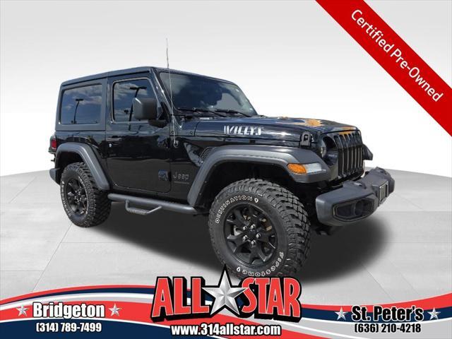 used 2021 Jeep Wrangler car, priced at $28,407