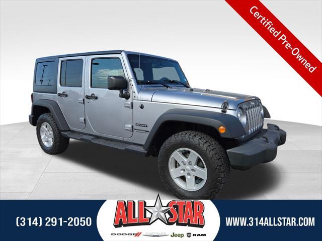 used 2018 Jeep Wrangler JK Unlimited car, priced at $24,497