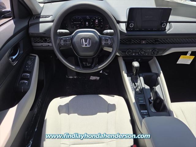 new 2025 Honda Accord car, priced at $29,445