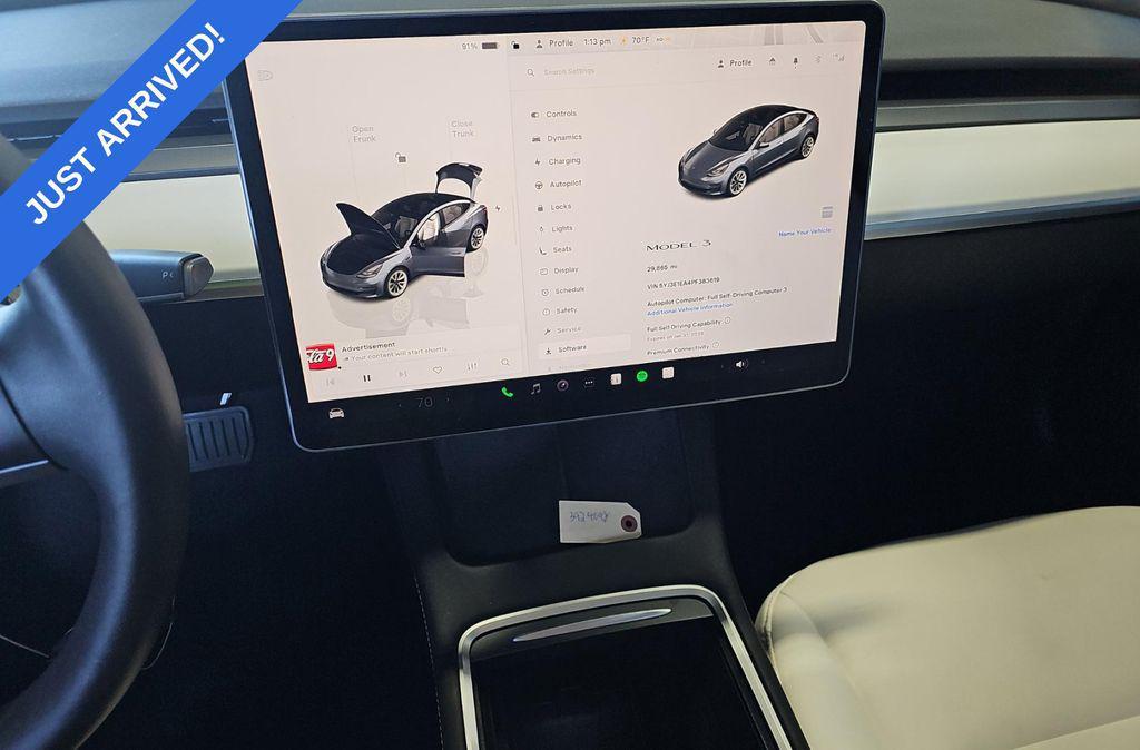 used 2023 Tesla Model 3 car, priced at $24,995
