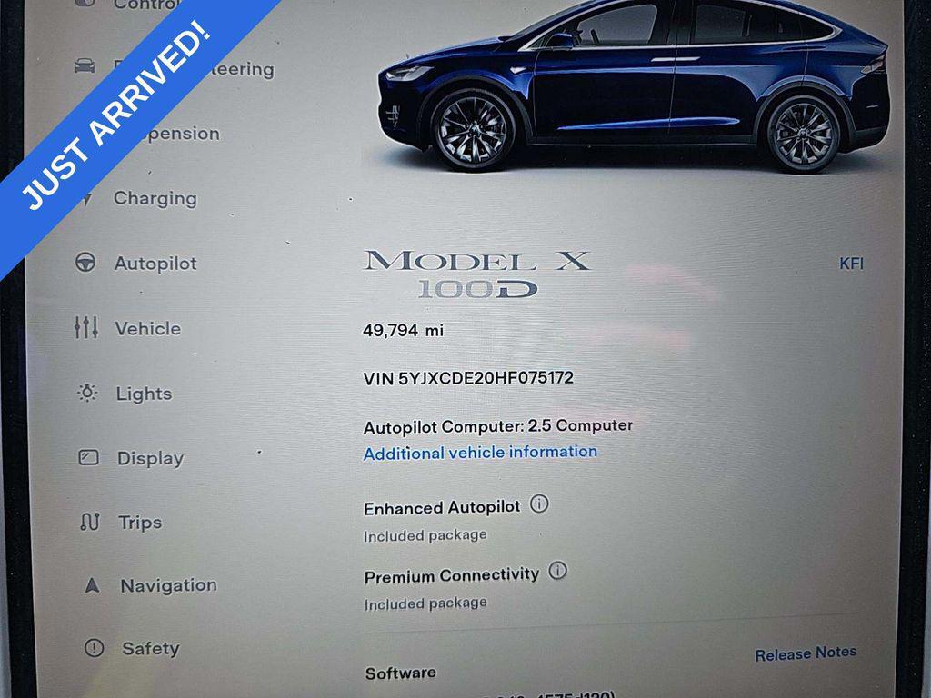 used 2017 Tesla Model X car, priced at $28,995