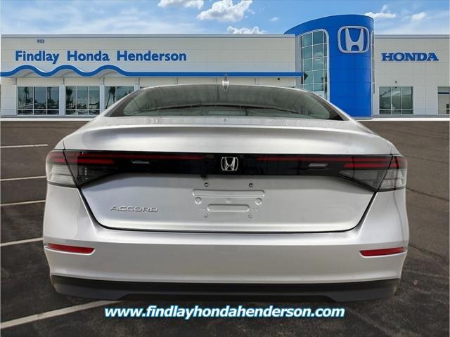 new 2025 Honda Accord car, priced at $29,445