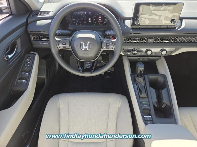 new 2025 Honda Accord car, priced at $32,625