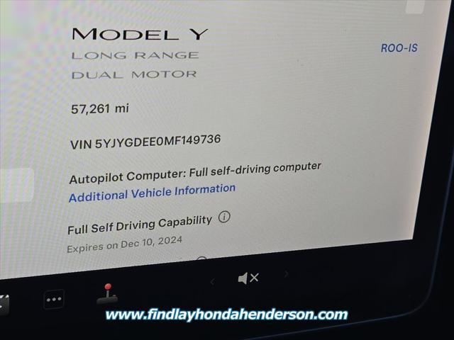 used 2021 Tesla Model Y car, priced at $28,984