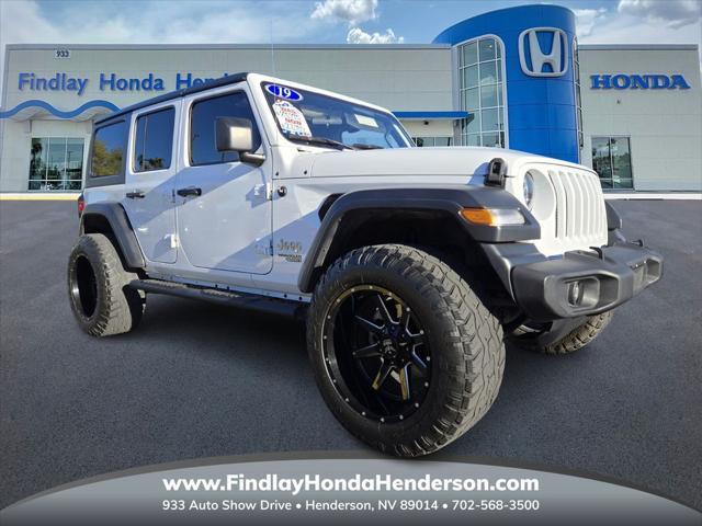 used 2019 Jeep Wrangler Unlimited car, priced at $25,484