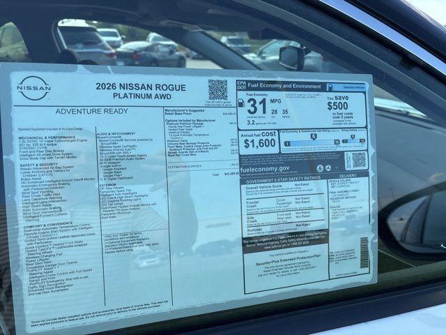 new 2026 Nissan Rogue car, priced at $41,785