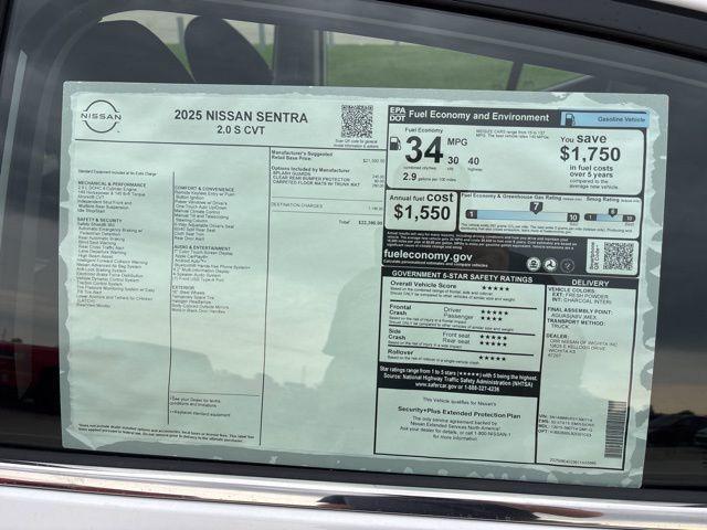 new 2025 Nissan Sentra car, priced at $19,999