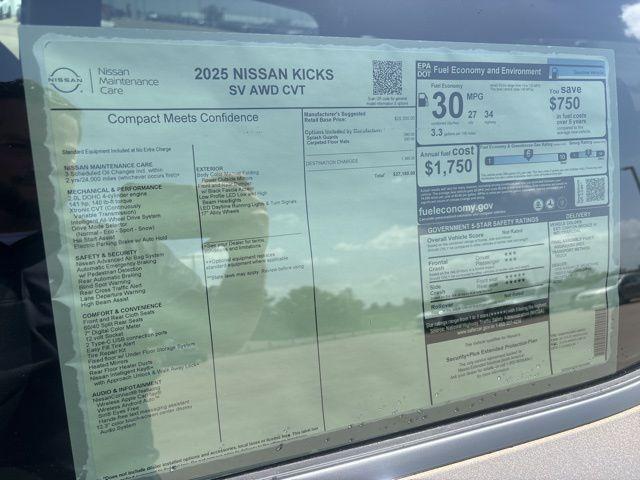 new 2025 Nissan Kicks car, priced at $27,180