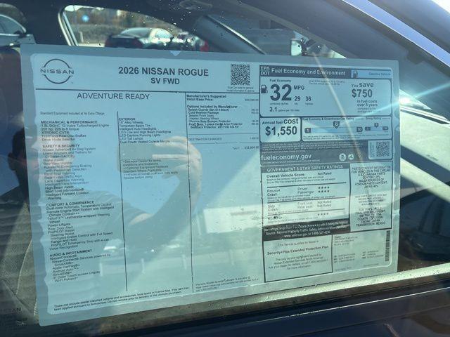 new 2026 Nissan Rogue car, priced at $30,400