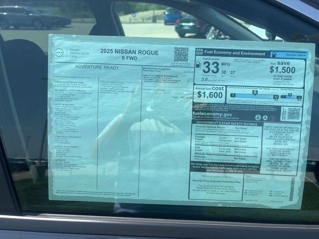 new 2025 Nissan Rogue car, priced at $30,820