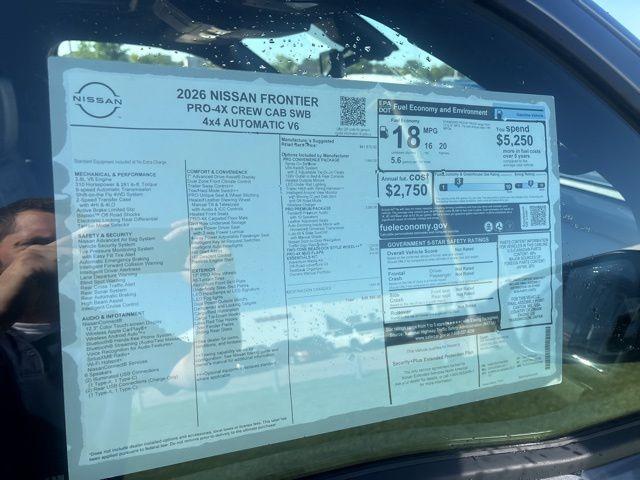 new 2026 Nissan Frontier car, priced at $47,980