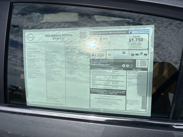 new 2025 Nissan Sentra car, priced at $26,670