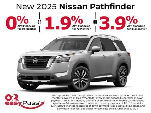 new 2025 Nissan Pathfinder car, priced at $53,845